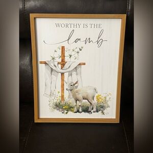 Worthy is the lamb Easter decor